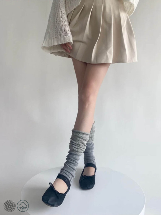 Leg Warmers gray Women’s Cotton Knitted Warm Foot Cover long Knee Socks Y2k Girls Stockings for woman Fall Autumn Winter womens in grey Korean Style Leg Warmers gray Women’s Cotton Knitted Warm Foot Cover long Knee Socks Y2k Girls Stockings for woman Fall Autumn Winter womens in grey Korean Style