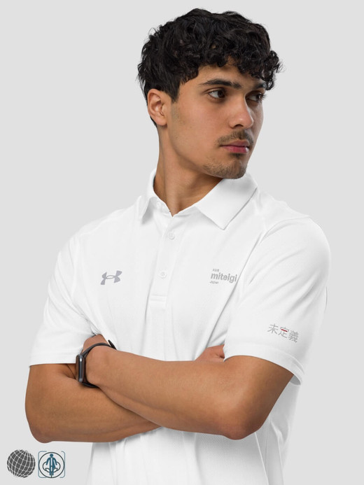 Under Armour® x miteigi Logo Polo Shirt Men's Casual Short Sleeves Button Up Loose Vintage Tops Shirts for man Summer plus size mens Business workwear Fashion in white with Gray grey platinum red logo Under Armour® x miteigi Logo Polo Shirt Men's Casual Short Sleeves Button Up Loose Vintage Tops Shirts for man Summer plus size mens Business workwear Fashion in white with Gray grey platinum red logo