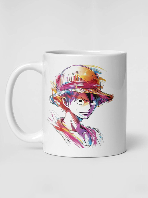 Glossy Luffy Mug drinks cup coffee, tea, juice, milk drinking cups miteigi branded product item tumblers ceramics in white with multicolor pattern Ceramic Anime Gifts mugs Glossy Luffy Mug drinks cup coffee, tea, juice, milk drinking cups miteigi branded product item tumblers ceramics in white with multicolor pattern Ceramic Anime Gifts mugs