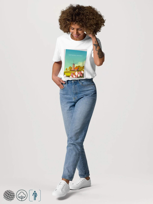 Organic Cotton T-Shirt netherlands Unisex anywear Women’s Men's Short Sleeves o-neck casual solid white color with pastel multicolor design country region Tops womens mens crew neck round T-Shirts for tall-, plus-, size man woman world cities countries regions tees Organic Cotton T-Shirt netherlands Unisex anywear Women’s Men's Short Sleeves o-neck casual solid white color with pastel multicolor design country region Tops womens mens crew neck round T-Shirts for tall-, plus-, size man woman world cities countries regions tees