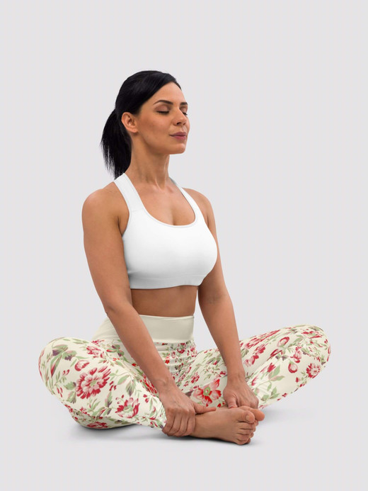 High Rise Full Leg Leggings Women’s floral design soft microfiber yarn excellent UPF 50+ sun protection hand-sewn sports fitness workout pants for woman Flowers pattern petite-, tall-, plus-, size gym yoga activewear red green rose petal cream sportswear High Rise Full Leg Leggings Women’s floral design soft microfiber yarn excellent UPF 50+ sun protection hand-sewn sports fitness workout pants for woman Flowers pattern petite-, tall-, plus-, size gym yoga activewear red green rose petal cream sportswear