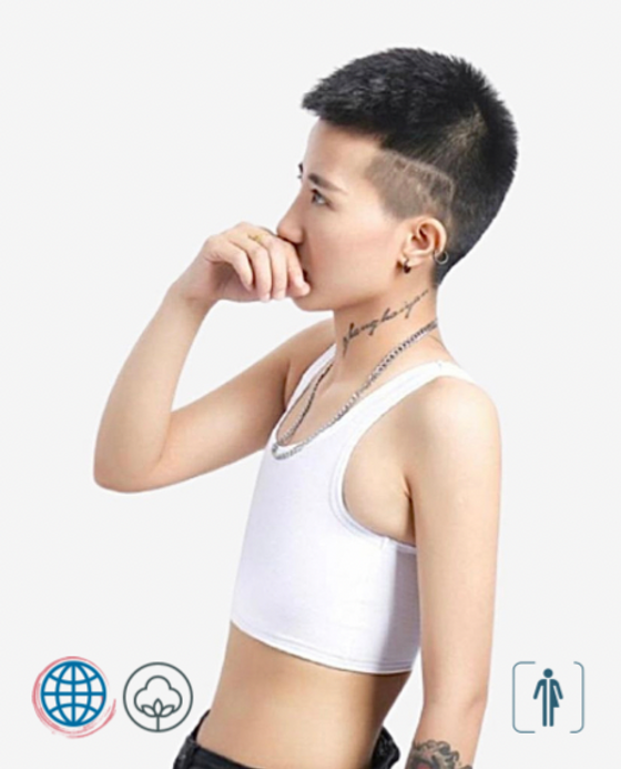 Womens Lesbian Undershirt Breathable Buckle Short Chest Binder in Black White Cos Bra Vest Women Sports Underwear Comfortable Sports Vests Woman Camisoles & Tanks Trending Womens Lesbian Undershirt Breathable Buckle Short Chest Binder in Black White Cos Bra Vest Women Sports Underwear Comfortable Sports Vests Woman Camisoles & Tanks Trending
