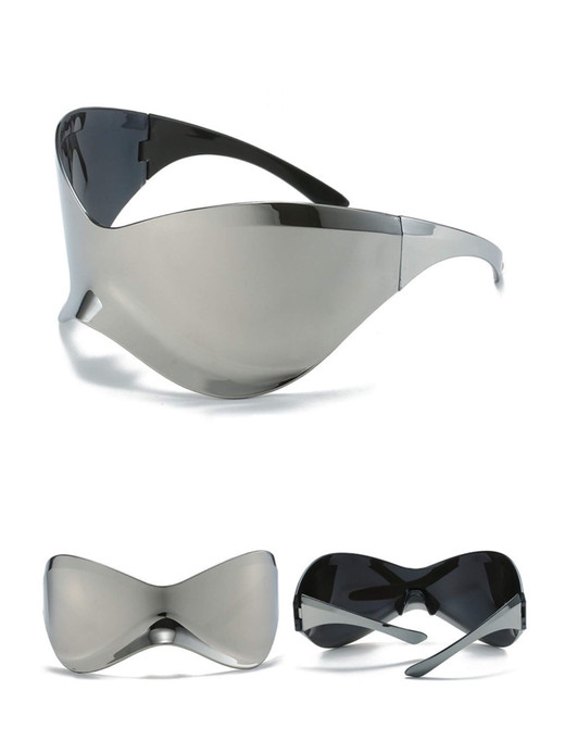 Oversized Futuristic Shield Sunglasses Genderful Women’s Men’s fashion Silver mask visor for woman man anywear Sun glasses Female Punk Y2k womens mens unisex holiday vacation getaway summer winter skiing eyeglasses Oversized Futuristic Shield Sunglasses Genderful Women’s Men’s fashion Silver mask visor for woman man anywear Sun glasses Female Punk Y2k womens mens unisex holiday vacation getaway summer winter skiing eyeglasses