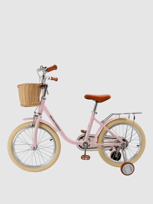 Kids Bike 18″ 18 inches Kid's Bikes Child Bicycle for Ages 7-8-9 Years Boys and Girls with wicker basket, kickstand, chain guard and stabilizers bikes Children's Bicycles in pink Kids Bike 18″ 18 inches Kid's Bikes Child Bicycle for Ages 7-8-9 Years Boys and Girls with wicker basket, kickstand, chain guard and stabilizers bikes Children's Bicycles in pink