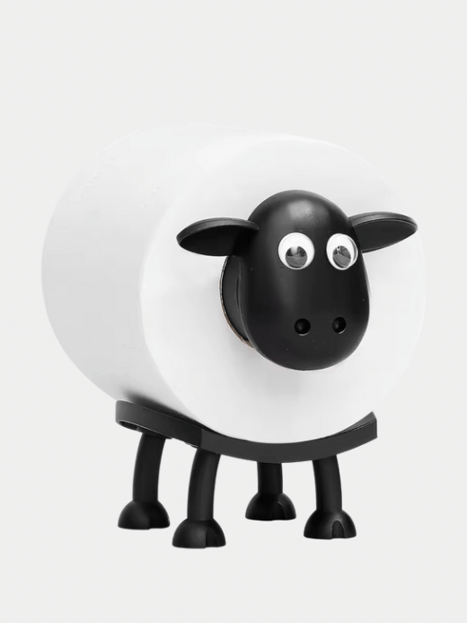 Cute Shawn the black Sheep Dog Shape Toilet Tissue Rack Free Standing Storage Roll Paper Holder Animal Shape Decorative Toilet Paper Racks fun gifting gifts Cute Shawn the black Sheep Dog Shape Toilet Tissue Rack Free Standing Storage Roll Paper Holder Animal Shape Decorative Toilet Paper Racks fun gifting gifts