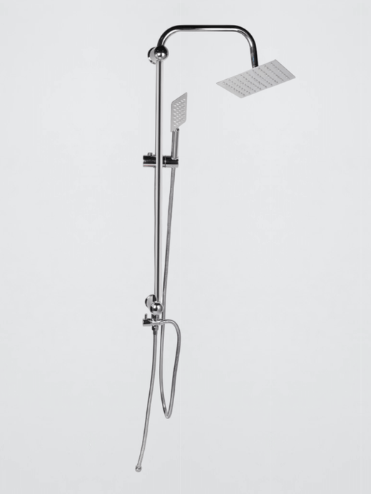 Bathroom Shower Faucet Set System Hot Cold Showers Mixer Rainfall Shower Accessories in silver Bathroom Shower Faucet Set System Hot Cold Showers Mixer Rainfall Shower Accessories in silver