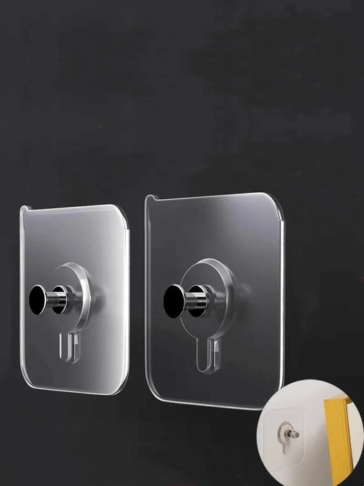 6Pcs PVC Strong Adhesive Nails Hooks Poster Seamless Wall Hook Waterproof Durable Transparent Kitchen Bathroom Screw Hook Hangers 6-Piece sets 6Pcs PVC Strong Adhesive Nails Hooks Poster Seamless Wall Hook Waterproof Durable Transparent Kitchen Bathroom Screw Hook Hangers 6-Piece sets