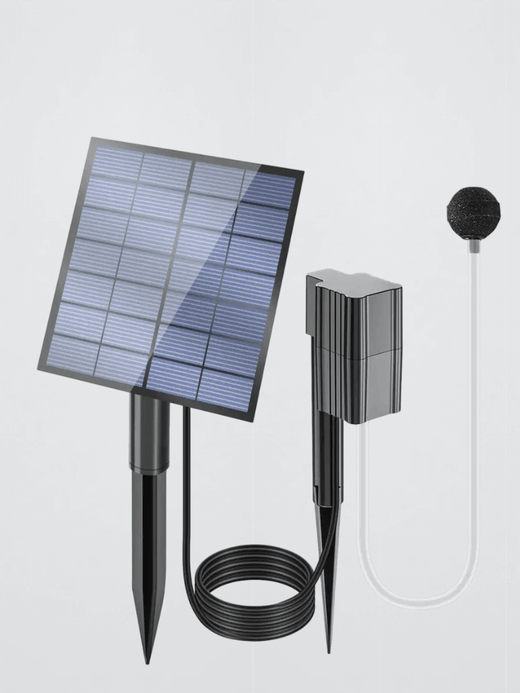 Outdoors garden Solar Pond Aerator Solar Air Pump Aquarium Aerator Solar Powered Outdoor Pond Oxygenator for Outdoor Gardens Hydroponic Fish Pond in black, with white pipe Outdoors garden Solar Pond Aerator Solar Air Pump Aquarium Aerator Solar Powered Outdoor Pond Oxygenator for Outdoor Gardens Hydroponic Fish Pond in black, with white pipe