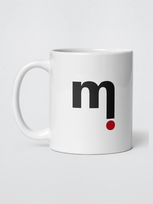 mi Playlist White Glossy miteigi logo branded white ceramic mugs, 11 oz mi Playlist White Glossy miteigi logo branded white ceramic mugs, 11 oz