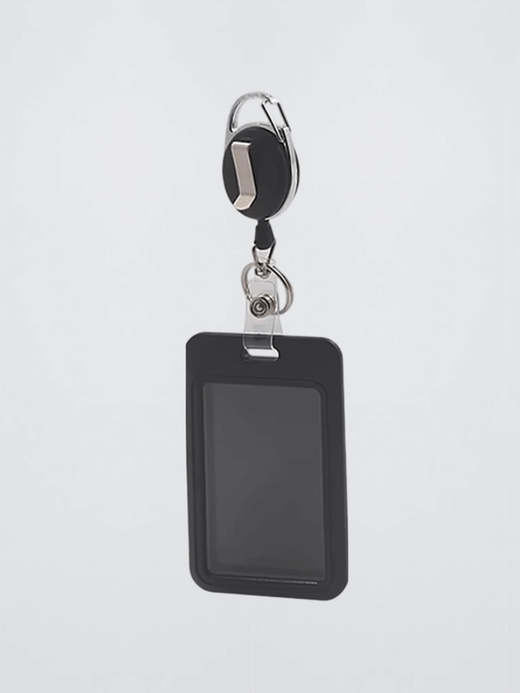 High end retractable company office ID black work card holder, student meal card holders in black High end retractable company office ID black work card holder, student meal card holders in black