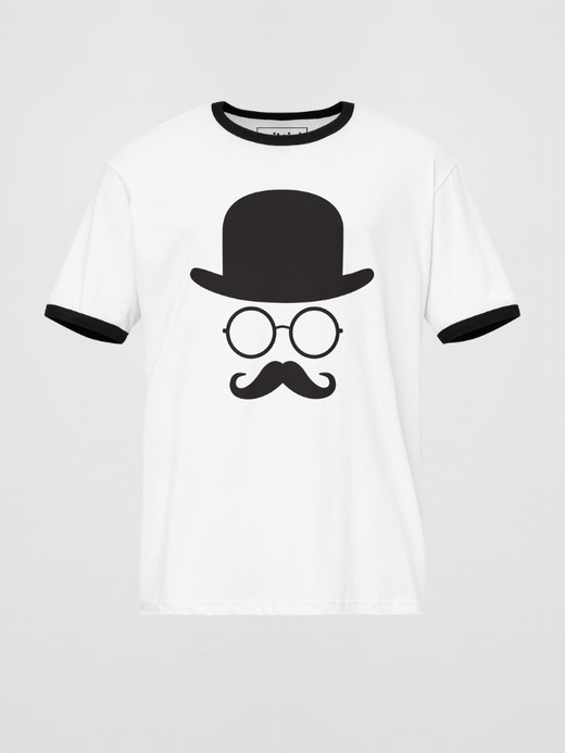 Genflex gender neutral unisex Men’s man mens Women's woman womens petite-, tall-, plus-, size Casual Glasses graphic crewneck short sleeves regular length cotton round o-neck print fashion tops Vacation getaway T-shirts in White, with Black trim Genflex gender neutral unisex Men’s man mens Women's woman womens petite-, tall-, plus-, size Casual Glasses graphic crewneck short sleeves regular length cotton round o-neck print fashion tops Vacation getaway T-shirts in White, with Black trim