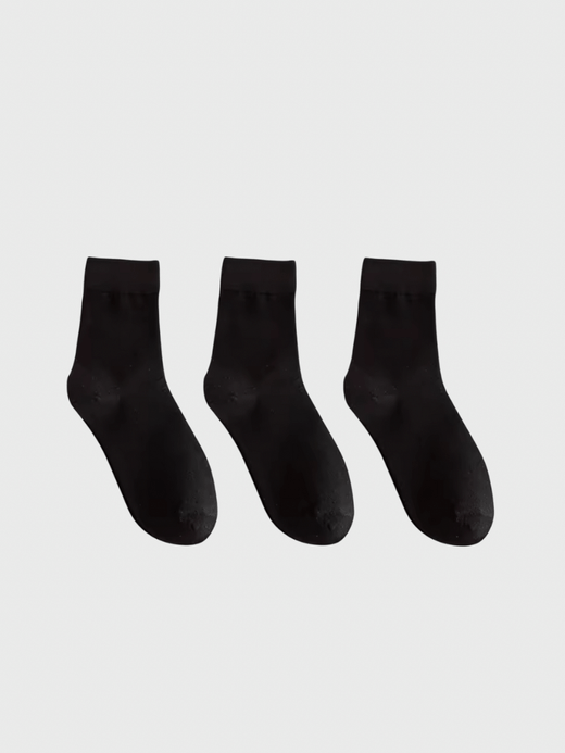 Women's woman womens 3 Pair 100% Cotton Solid Color Autumn Spring Soft Breathable crew socks (3-Pack) 3-Pair in Black Women's woman womens 3 Pair 100% Cotton Solid Color Autumn Spring Soft Breathable crew socks (3-Pack) 3-Pair in Black