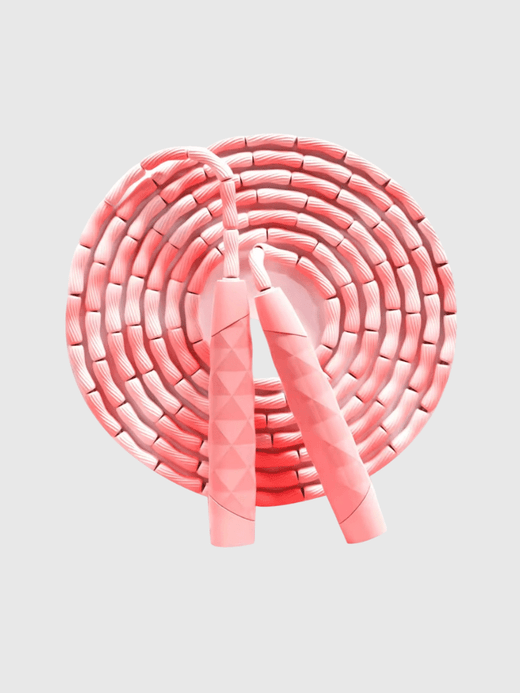 Silicone Bamboo Jump Rope Adjustable Non-Tangle Design For Kids Adults Home Cardio Training Fitness Equipment skipping jumping ropes in pink