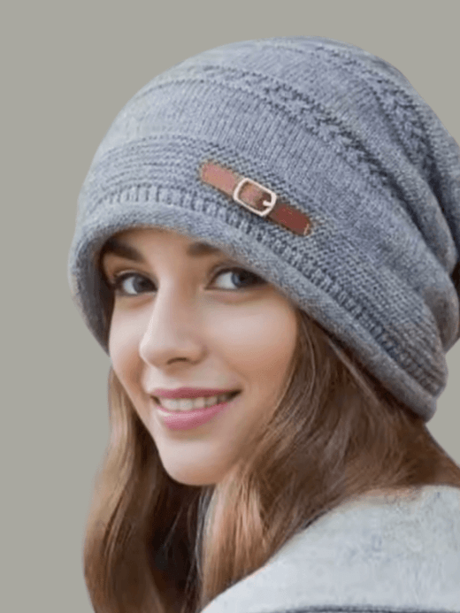 Women’s woman womens Men’s man mens Unisex Genflex Gender Neutral Genderfluid Knitted Slouch Beanie pile Hat Winter Warm Stretchy Comfortable Fit for Cold Weather Outdoor Activities Design​ Skullies & Beanies headwear in Gray grey