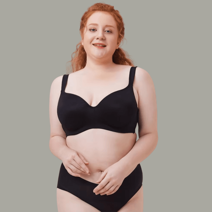 Women’s woman womens Men’s man mens petite-, tall-, plus-, size Large Size Women With Gathered Breasts Anti Sagging Full Cup Extra Breast Brasier Mujer B C D E F size Wireless Plunge Bra intimates underwear in black