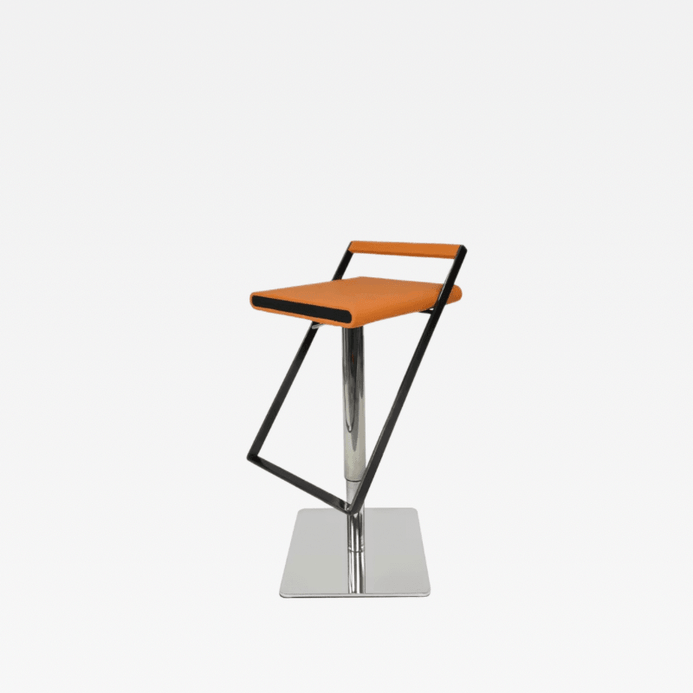 Office Home Kitchen Breakfast Bar Dining room Adjustable Resturant Back Simple Norway Scandinavia Scandinavian Norwegian Nordic style fashion Island High Chairs Modern Designer Swivel Sgabello Cucina Alto Bar Stools Furniture in orange