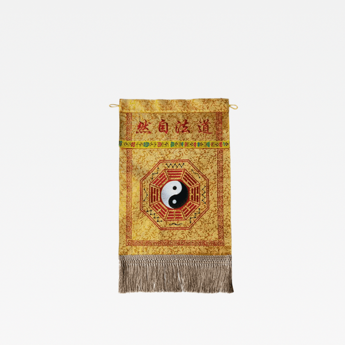 Office Home religious Taoist Temple Religion Supplies, Taoist Techniques, Natural Eight Trigrams embroidered Tapestry embroidery in golden multi color