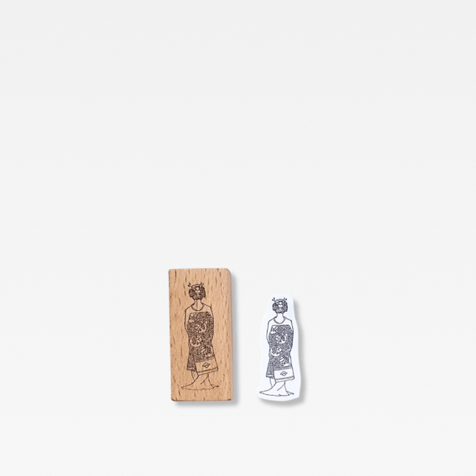 Office Home Tourism souvenir Japanese wooden Stamp Scrapbooking Ukiyo Japan Travelogue Vintage Scrapbook Journaling Diary Decoration Wood Notebooks Stamps seals Japan souvenirs Kimono girl in natural light wood