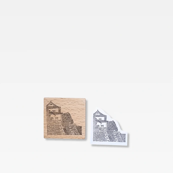 Office Home Tourism souvenir Japanese wooden Stamp Scrapbooking Ukiyo Japan Travelogue Vintage Scrapbook Journaling Diary Decoration Wood Notebooks Stamps seals Japan souvenirs Temple House On A Hill in natural light wood