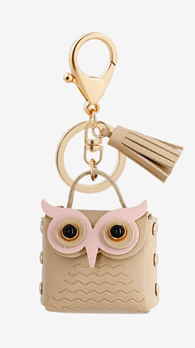 Cute Owl Tassel Keychain For Car Handbag Purse Unique Design Beige Keychain Vegan PU Leather Metal Alloy Keychains Charms Accessories Gift Key Chains Charm Trending Cute Owl Tassel Keychain For Car Handbag Purse Unique Design Beige Keychain Vegan PU Leather Metal Alloy Keychains Charms Accessories Gift Key Chains Charm Trending