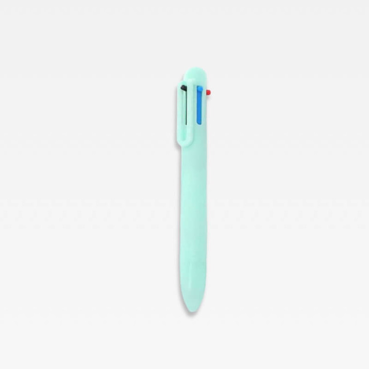 Office School home study room 6 Color Macaron Multicolor 6-Color Ink Ballpoint Pen Multifunction Creative Kids Pens stationary accessory writing accessories multi colors ink in green