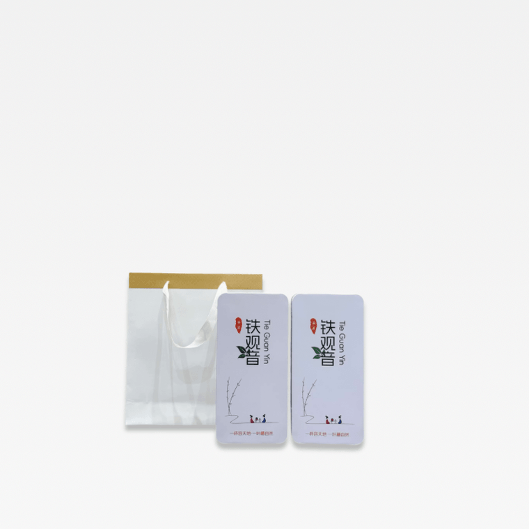China Chinese Tieguanyin Oolong Tea Zipper Bags Teas Sealing Metal tin No Packing Bag 250g