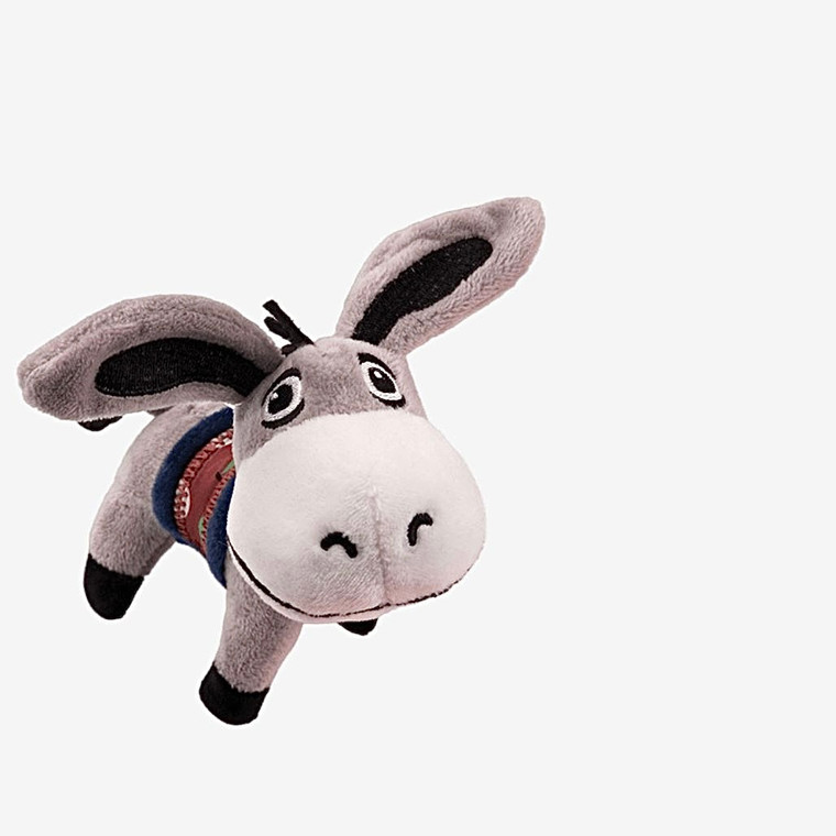 Soft Plush Donkey Doll Metal Keychain Black Grey Brown Pendant Car Bag Accessory Cute Men Women Couple Keying Lover Lanyard Keychains Key Holder & Keychain Organizers Trend in Gray / Grey Charm