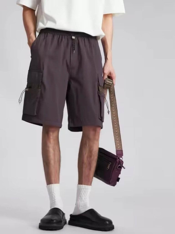 Men’s man mens petite-, tall-, plus-, size Quick Dry Breathable Outdoor Summer Solid Cargo Shorts Men Quick Dry Lightweight Breathable Multi-Pocket Drawstring drawcord Straight Leg Short Pants short pant in wine-red