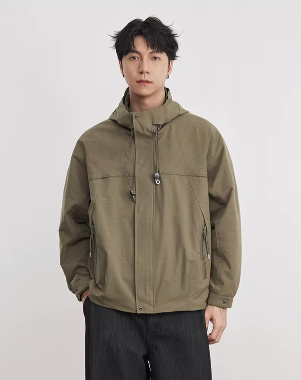 Men’s man mens petite-, tall-, plus-, size Light Travel Hooded Jacket Workwear Streetwear Premium Trendy Spring Summer Fall Autumn Jacket Outerwear outdoor camping Outwear Jackets in brown