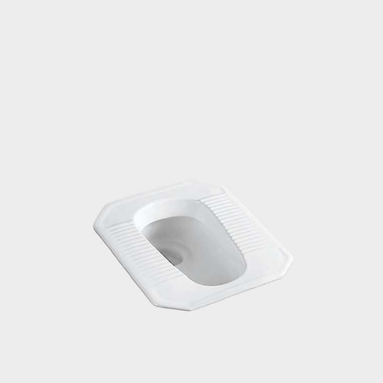 Squatting Pan Toilet WC bathroom space saving unit toilets hardware in white