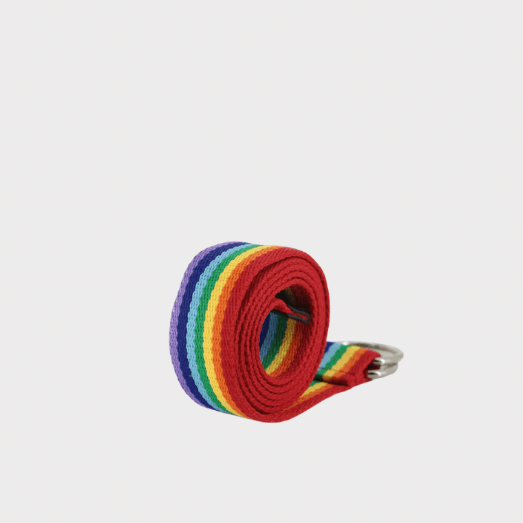 Women’s woman womens Men’s man mens Unisex Genflex Gender Neutral Genderfluid Casual Metal Buckle canvas Waistband striped pattern summer holiday getaway festival party Belt Fashion belts accessories in multi color