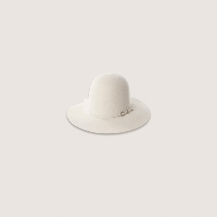 Women’s woman womens Casual high crown soft brim 100% wool summer holiday getaway evening party SoftBrim Hat Headwear fashion Retro Versatile Fedora hats accessories in white