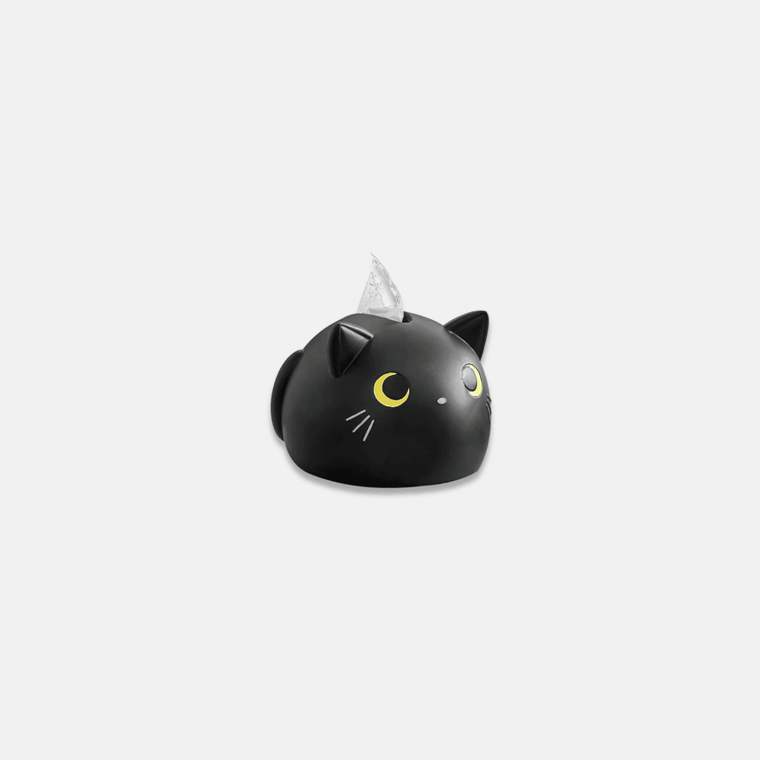 Women’s woman womens Men’s man mens Unisex Genflex Gender Neutral Genderfluid Creative Paper Towel Box Car Living Room Home Napkin Roll Paper Tube Bedroom Dormitory Desktop Simple Cute Kawaii Cartoon animal black cat design Tissue Boxes in black with yellow eyes