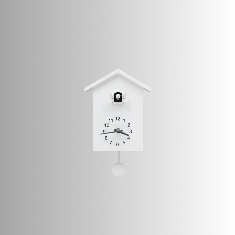Modern minimalist office home student dorm study room Dormitory Household entryway hallway Cuckoo Clock Fashion clocks in white