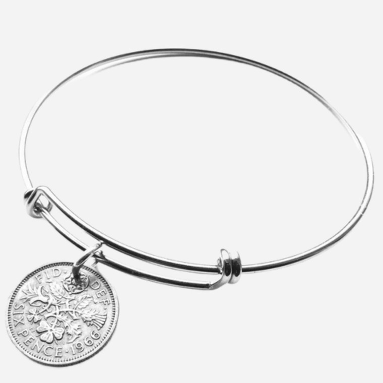 Lucky Sixpence British Coin Bangle,  Coin, Coins, Jewelry, Bracelets Jewellery, England Select UK Royalty Coinage Birthday Anniversary gift Choose your year 1923, 1924, 1925, 1926, 1929, 1930, 1931, 1932, 1933, 1936, 1937, 1939, 1940, 1941, 1942, 1943, 1944, 1945, 1946, 1947, 1948, 1949, 1950, 1951, 1952, 1953, 1954, 1955, 1956, 1957, 1958, 1959, 1960, 1961, 1962, 1963, 1964, 1965, 1966, 1967 Bangles