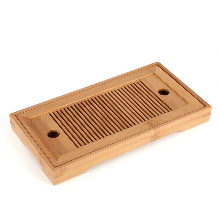 Bamboo Tea Tray Kung Fu Tea Accessories Table with Drain Rack Chinese Serving Trays Sets Trend