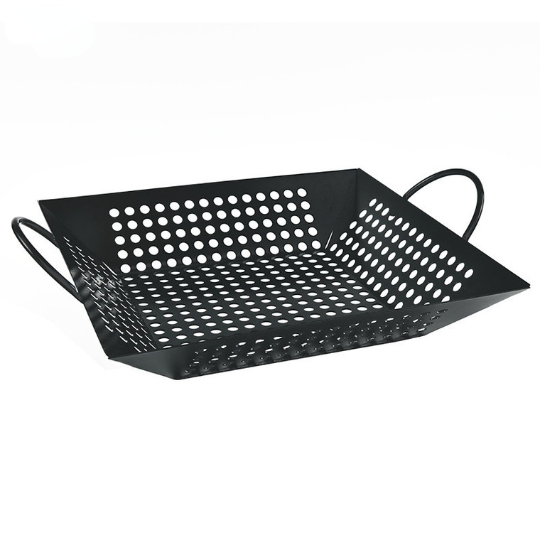 Square Grill Basket Barbecue Fry Pan Non stick BBQ Frying Pans Teppanyaki Chicken Baskets Outdoor Field Kitchen Tool Trend Accessories