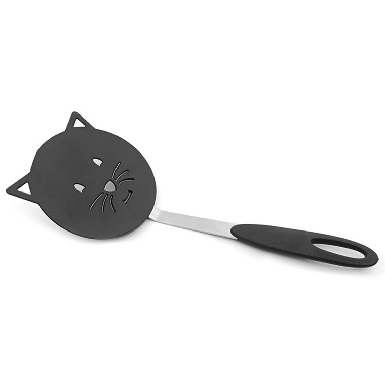 Nylon Wok Spatula Cat Frying Black Non Stick Omelette Shovel Fried Fish Turner Pancake Flipper Cooking Tools Kitchen Spatulas Gadget Set