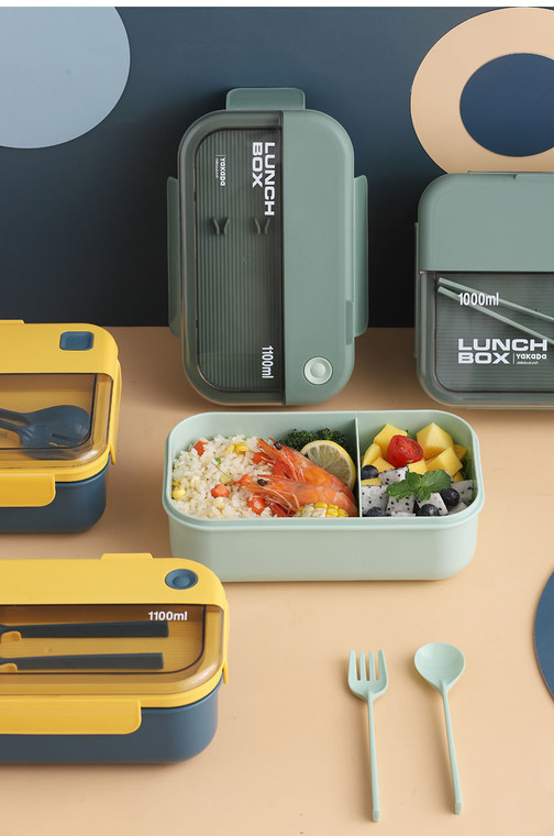 Microwave Lunch Box Container Bento Box For School Kids Office Worker Heating Lunch Food Storage Containers Trend lunch box for kids