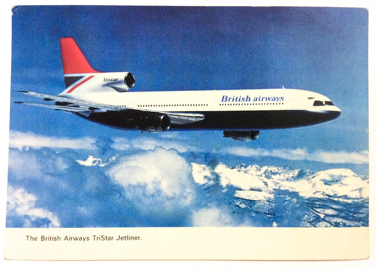 Classic British Airways Tristar Postcard Aviation Airlines classic collectors memorabilia postcards collections