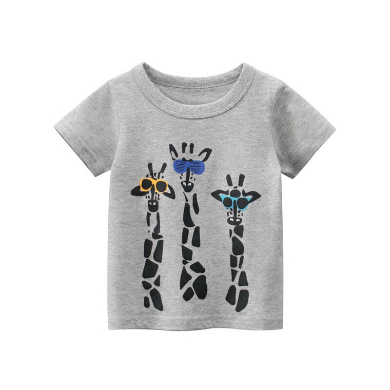 Toddler Giraffe Crewneck T-Shirt Children Kids Clothes Boys Short Sleeve Tops gray / grey o-neck Baby Tees Kid Cotton Trend T-Shirts Outfits Toddler Giraffe Crewneck T-Shirt Children Kids Clothes Boys Short Sleeve Tops gray / grey o-neck Baby Tees Kid Cotton Trend T-Shirts Outfits