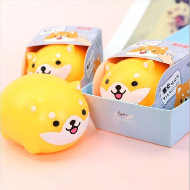 Destress Shiba Inu Pinch Japanese Cute Creative Emotional Decompression Pinching Dogs Music Pressure Relief Vent Dog Toy Vent Ball Class Trend Japan Gift Toys