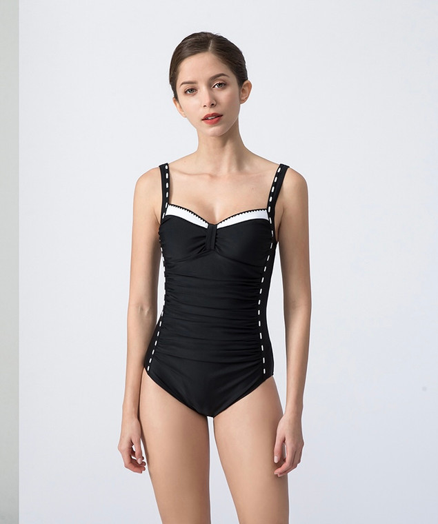 Classic Backless Swimsuit Women’s Sexy Swimwear One Piece Female Elegant Black Camisole Bathing Suit High-end Swimwear Beachwear Trend for Woman