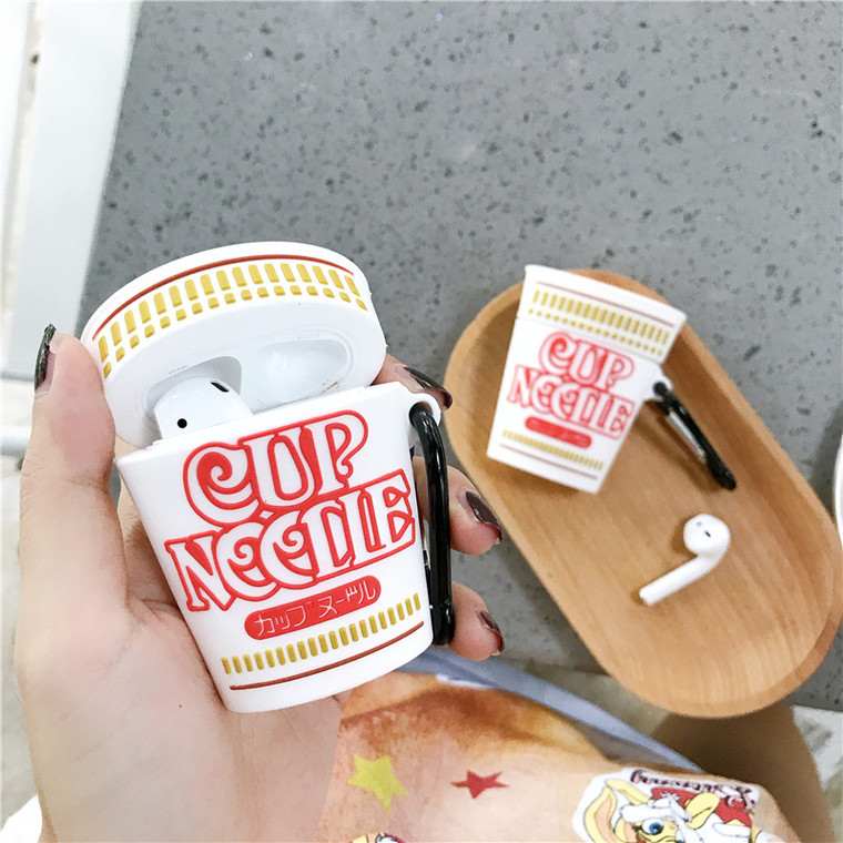 Cup Noodles AirPods 1 2 Case Cover Wireless Headphone Protective Cases Covers Trend for Apple Charging Box Earphone Case