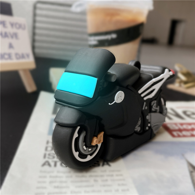 Night Light Motorbike Earphone Case Cover For Airpods 1 2 Pro