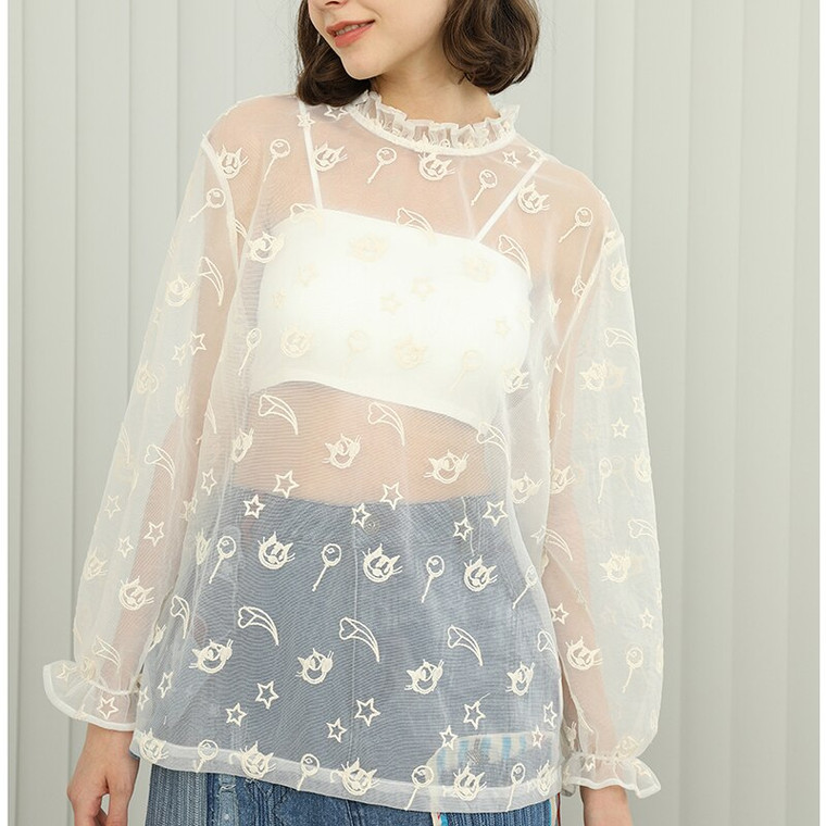 Translucent Lace Top