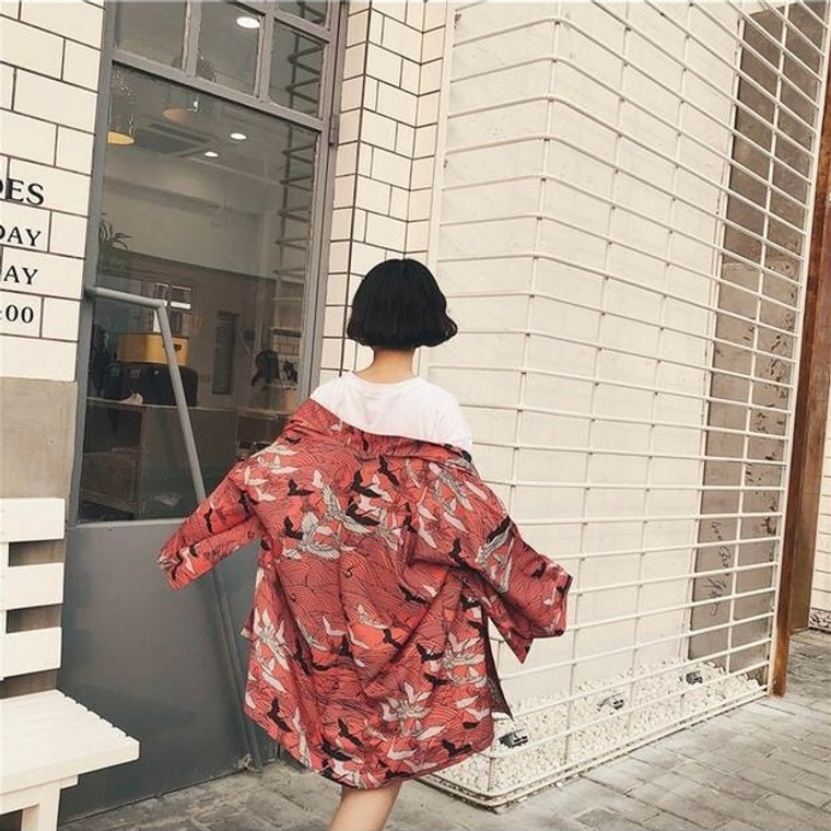 Cardigan Kimono Graphic Yukata