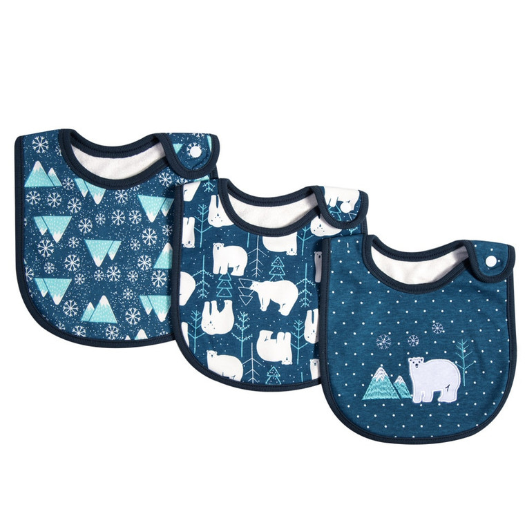 100% Cotton Bandana Bibs 3-Piece