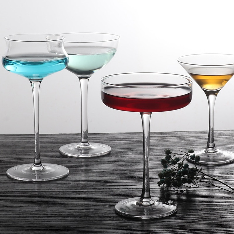 Creative Cocktail Glass  Classical Japanese Martini Cup Goblet Bar Transparent Crystal Goblets Ice Cream Bowl Wine Glasses Drinkware Japan Goblets Trendy Glassware Bowls