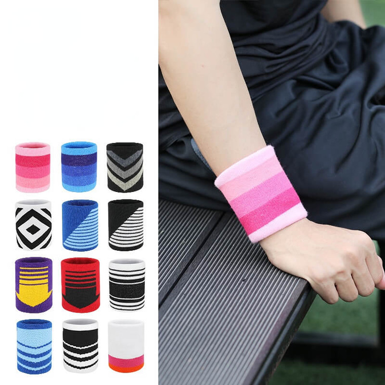 Sports Wrist Guards (1 Pair)  Wrists Brace Basketball Fitness Wristband Activewear Running Joint Wraps Weight Lifting Badminton Tennis Protector Gear for Man Woman in trendy Pink